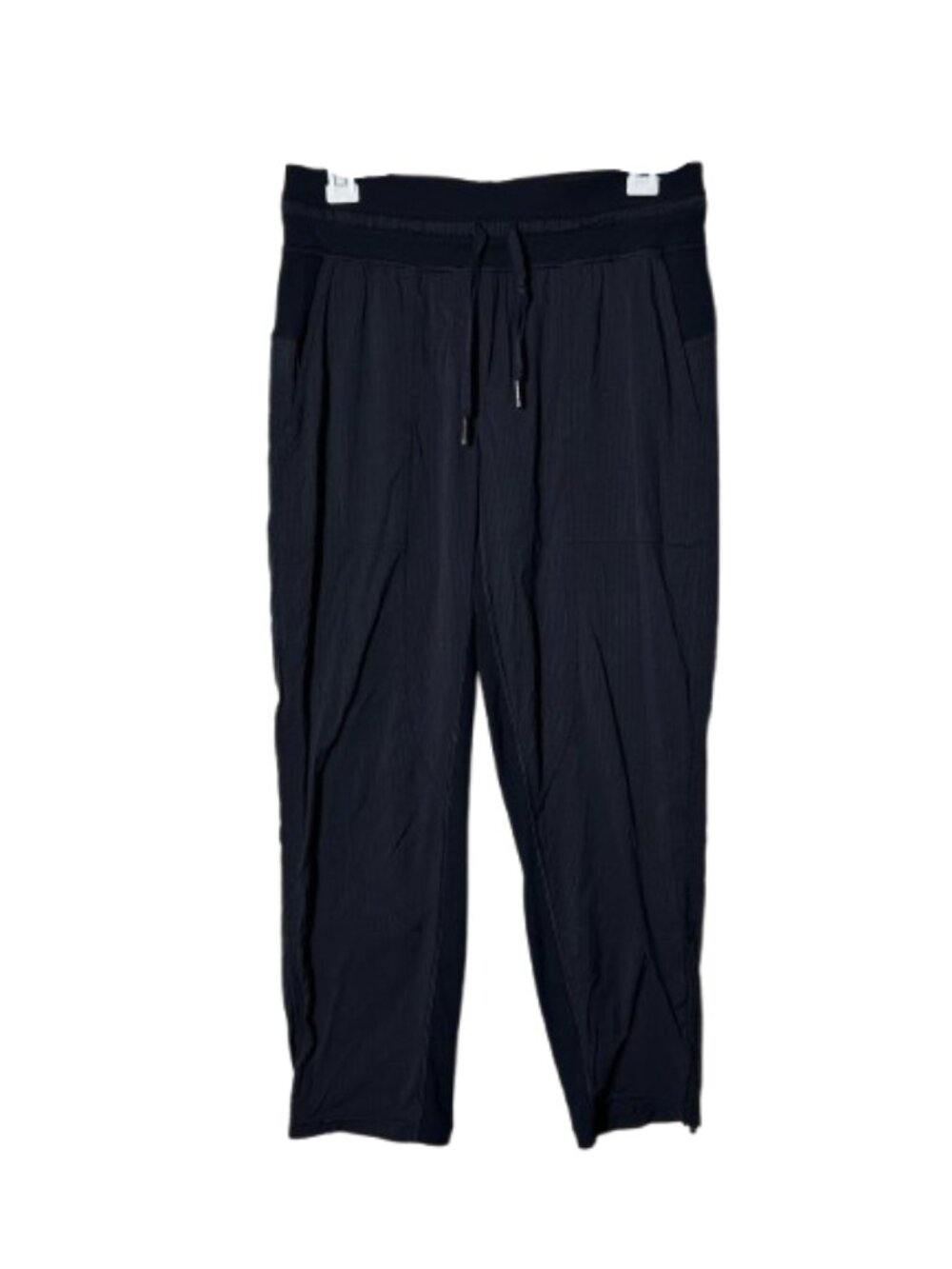 Lululemon black dance studio crop pants womens 6 drawstring